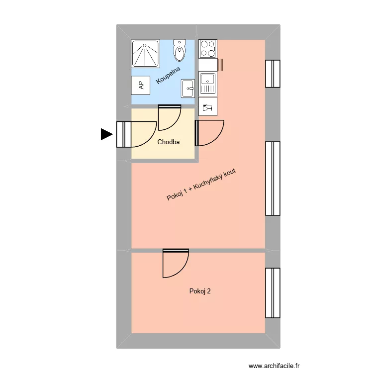 Kapitána Jasioka 720, byt 2. Plan de 8 et 159 m² Kapitána Jasioka 720, byt 2. Plan de 8 et 159 m²