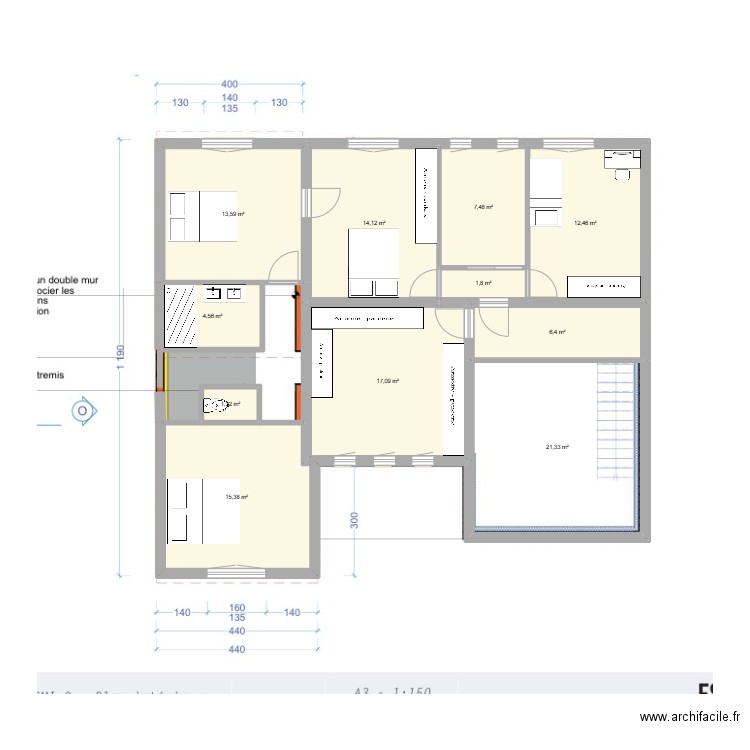 R+1 GARAGE VERSION DOUBLE. Plan de 11 pièces et 116 m2