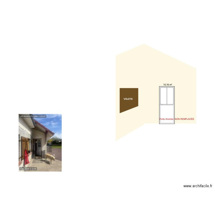 LEGOIS FACE OUEST PORTE D'ENTRÉE. Plan de 0 pièce et 0 m2