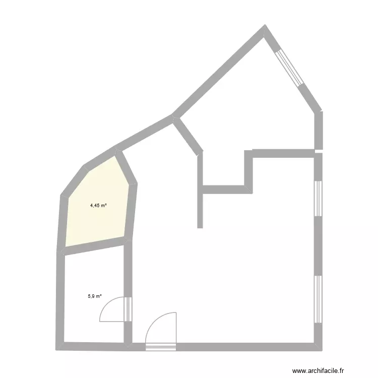 appart. Plan de 2 Pièces et 10 m² appart. Plan de 2 Pièces et 10 m²