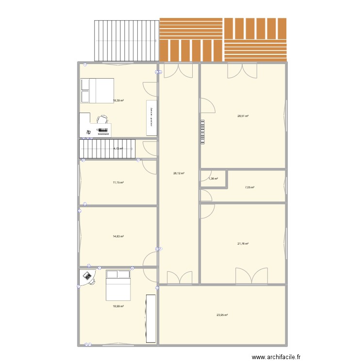 plan maison st medard 2. Plan de 11 pièces et 179 m2