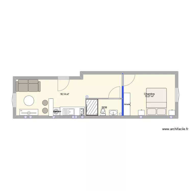 SURESNES ANAS. Plan de 3 Pièces et 29 m² SURESNES ANAS. Plan de 3 Pièces et 29 m²