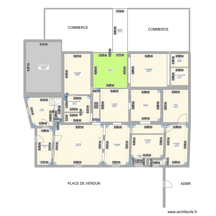 village. Plan de 0 pièce et 0 m2