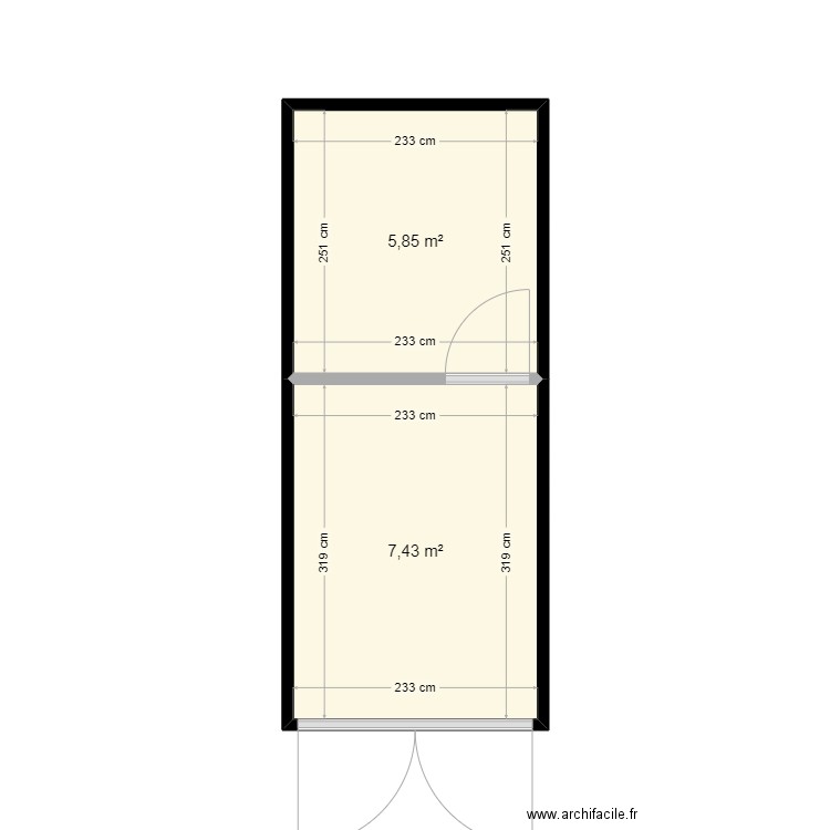 container. Plan de 0 pièce et 0 m2