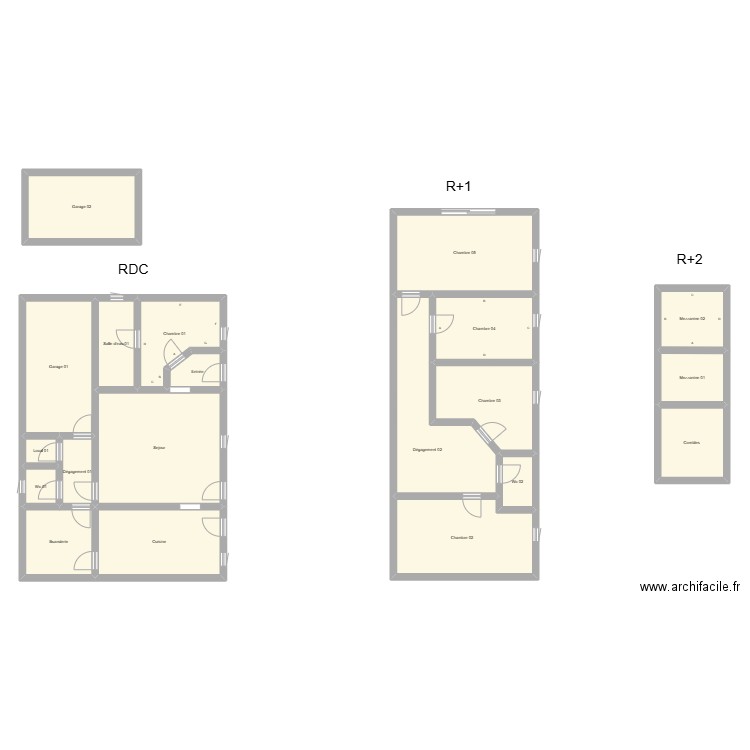 350602271. Plan de 20 pièces et 215 m2
