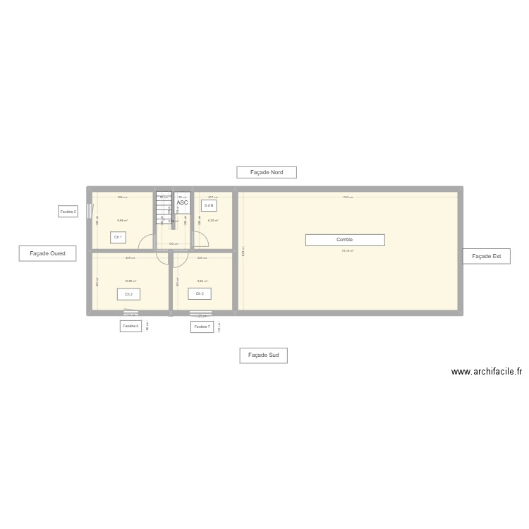st romain étage. Plan de 0 pièce et 0 m2