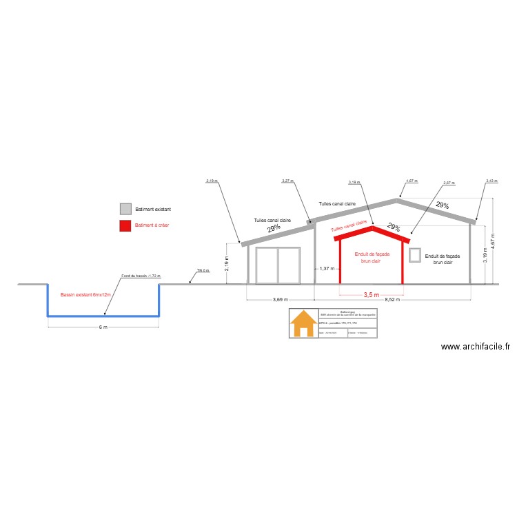 coupe pc. Plan de 0 pièce et 0 m2