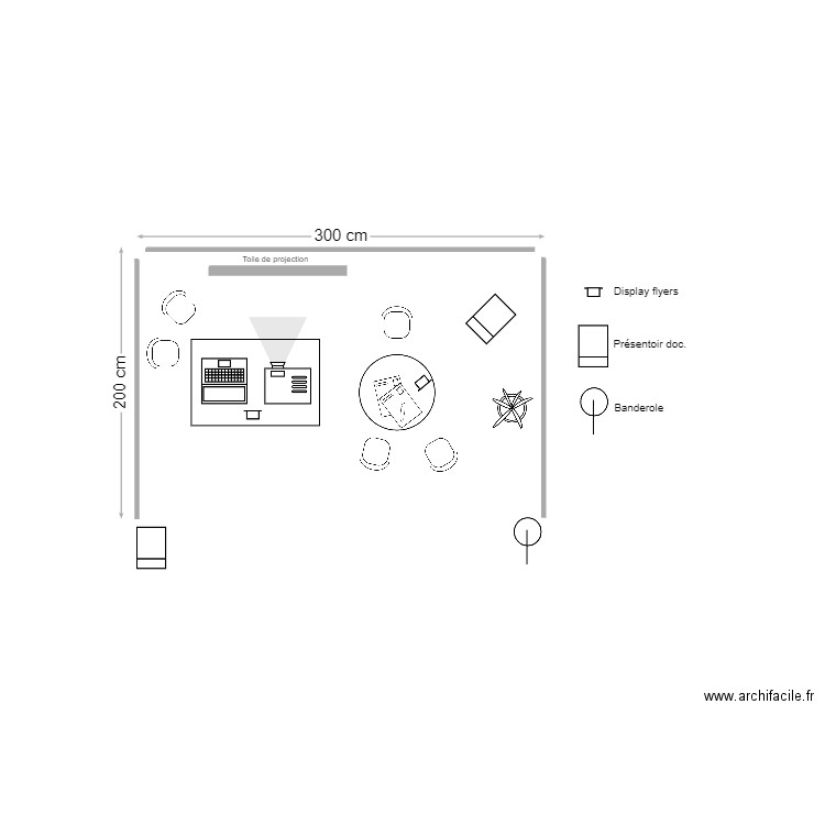 stand. Plan de 0 pièce et 0 m2