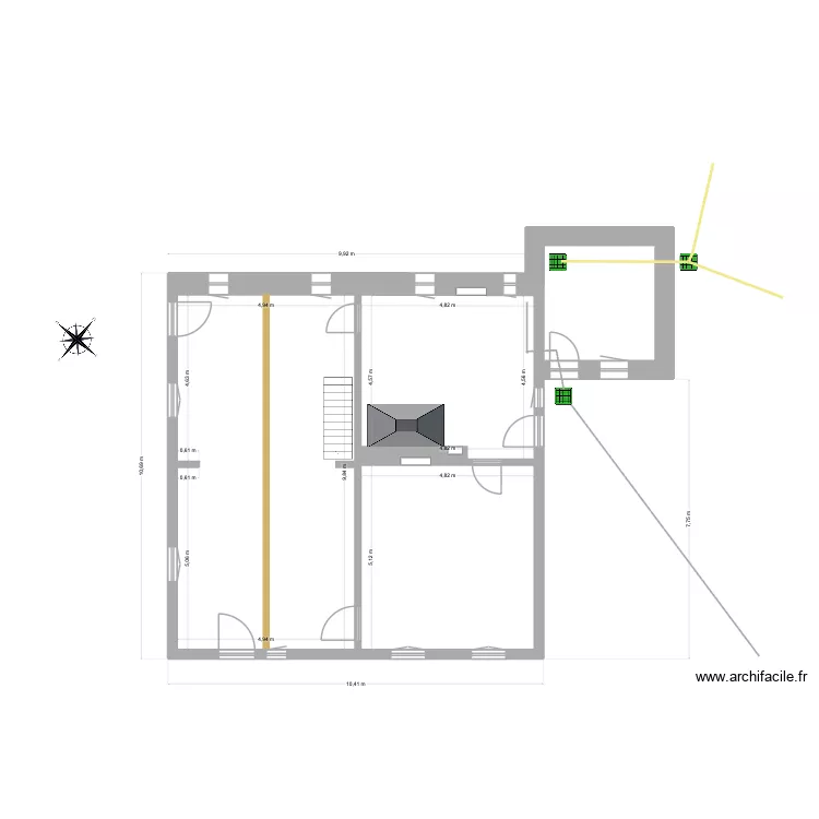 Les Esserts no1. Plan de 5 pièces et 193 m² Les Esserts no1. Plan de 5 pièces et 193 m²