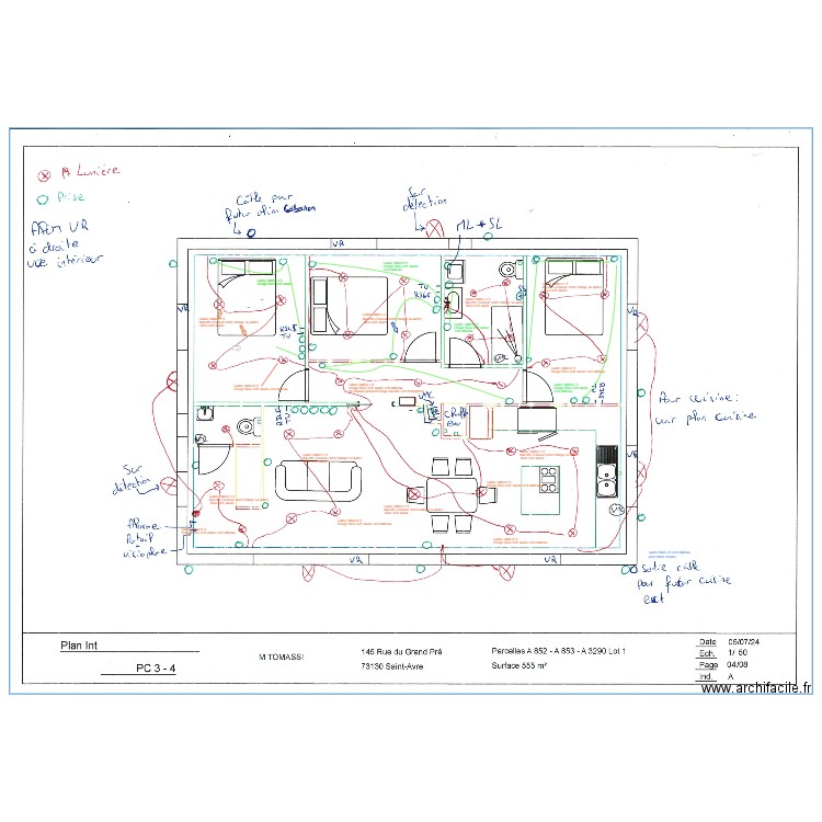 Plan elec Enzo TOMASSI. Plan de 0 pièce et 0 m2