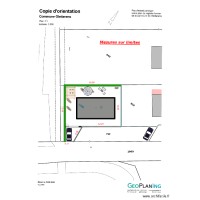 Plan avec implantation de la maison