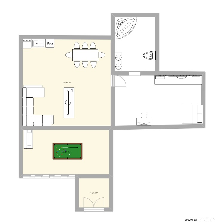 maison Lou. Plan de 0 pièce et 0 m2