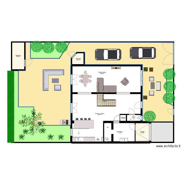 AMIEL. Plan de 30 pièces et 376 m2