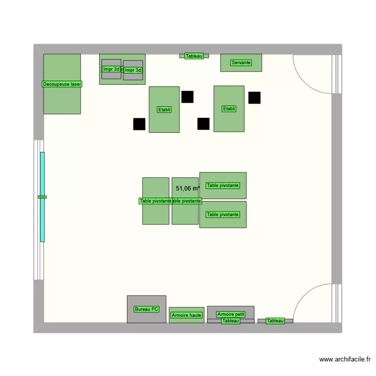 fabricatic. Plan de 1 et 51 m² fabricatic. Plan de 1 et 51 m²