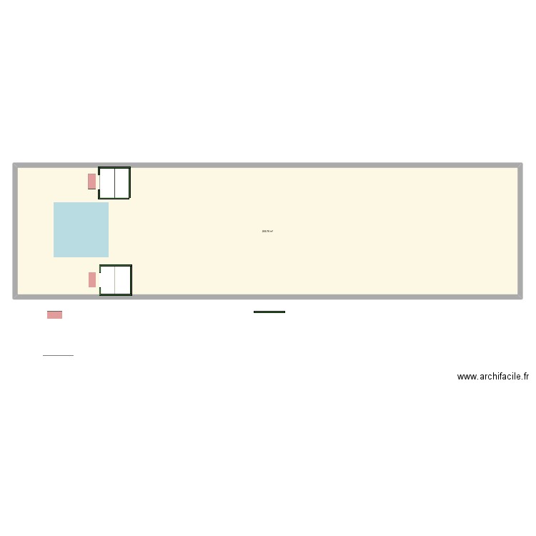 Arca 05.10. Plan de 1 pièce et 270 m2