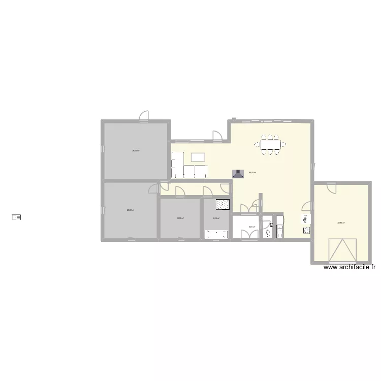 Gonnehem. Plan de 7 pièces et 198 m² Gonnehem. Plan de 7 pièces et 198 m²