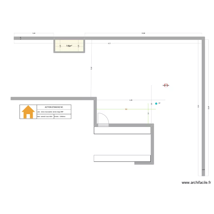 PLAN TOITURE BNP SCI LOUPIAS. Plan de PLAN TOITURE BNP SCI LOUPIAS. Plan de