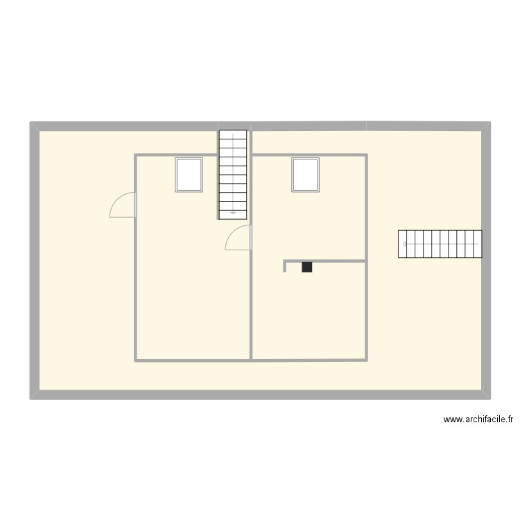 sommery etage. Plan de 3 pièces et 97 m2