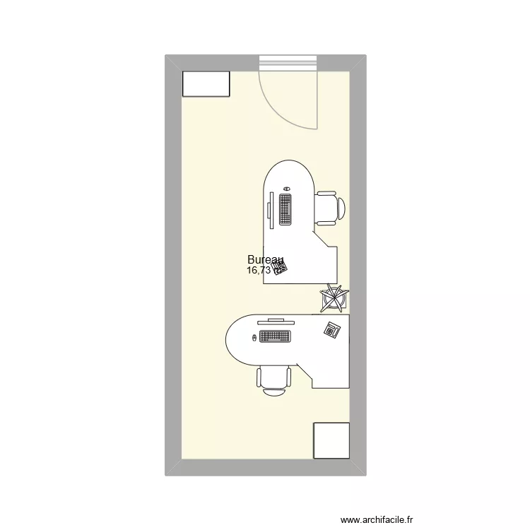 Bureau Achats 2. Plan de 1 et 17 m² Bureau Achats 2. Plan de 1 et 17 m²