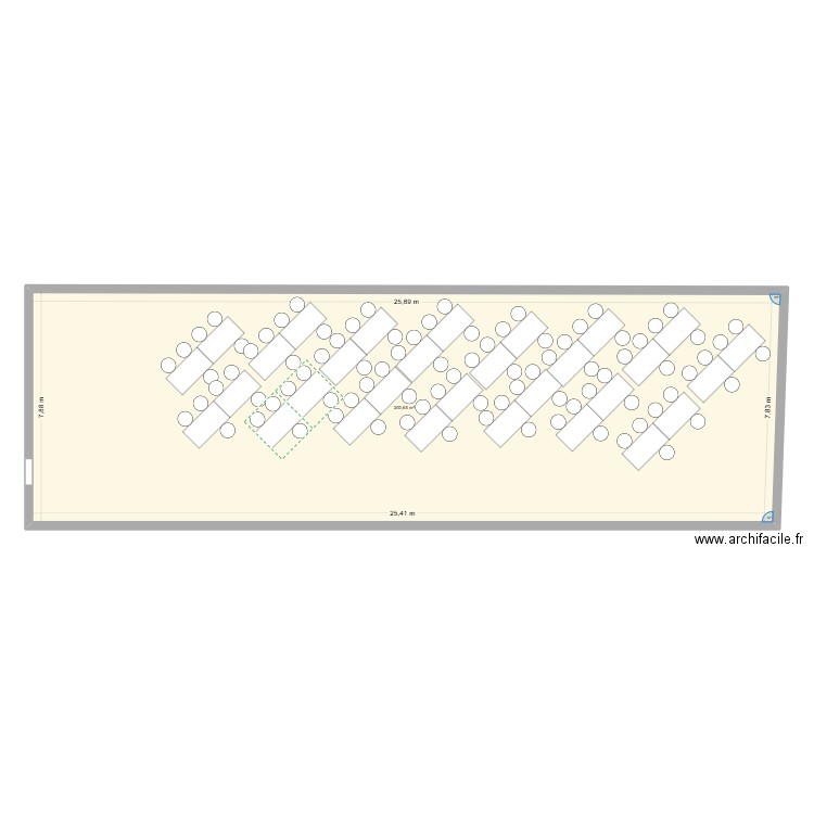 Plan salle 1. Plan de 1 pièce et 201 m2
