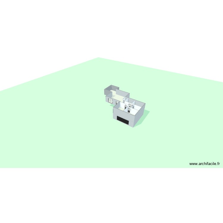 Maison 2. Plan de 8 pièces et 203 m2