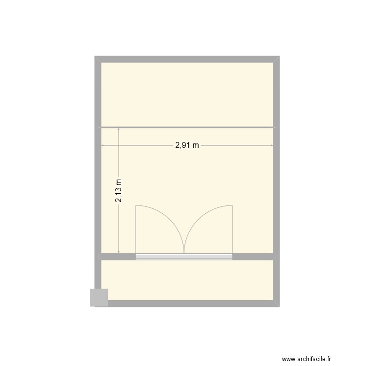 local TGBT Grand Leez. Plan de 3 pièces et 11 m2