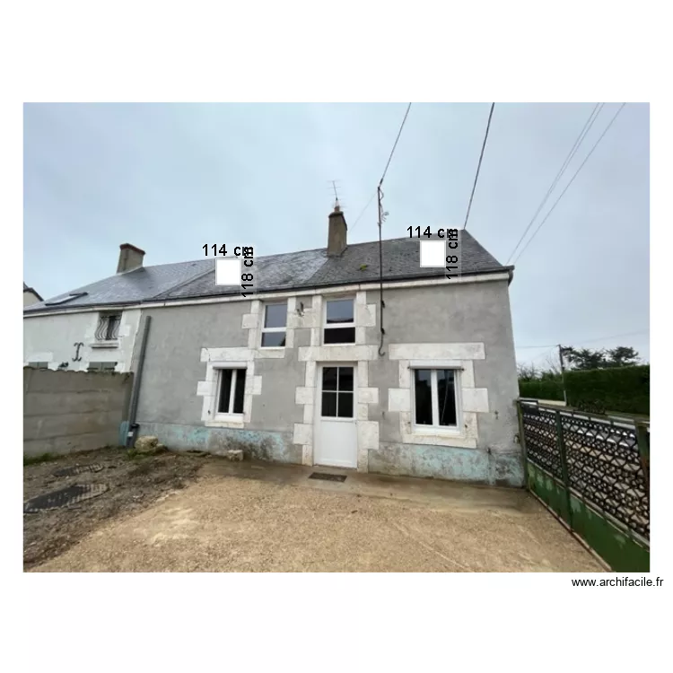 façade. Plan de façade. Plan de