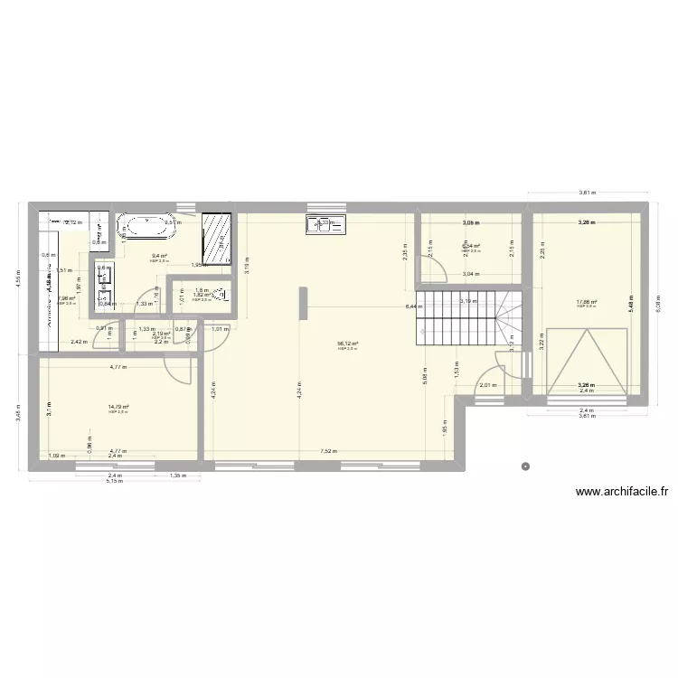 maison1. Plan de 8 et 117 m² maison1. Plan de 8 et 117 m²