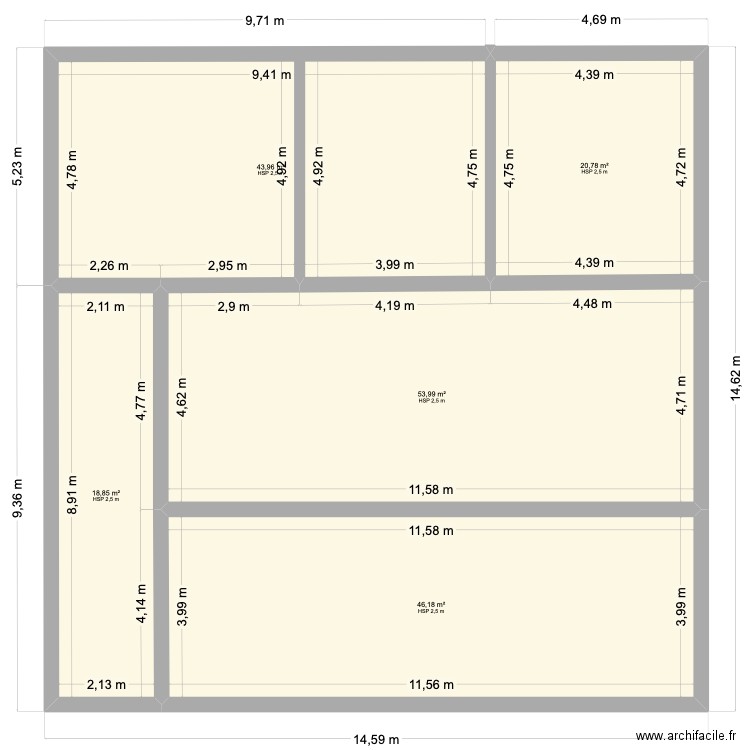 Maison. Plan de 0 pièce et 0 m2
