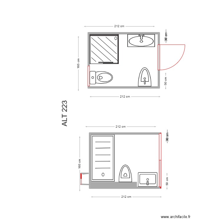 FRANCISCO JAVIER. Plan de 2 pièces et 6 m2