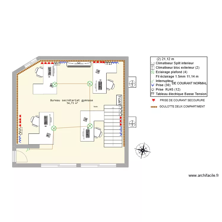 secretariat gymnase. Plan de secretariat gymnase. Plan de
