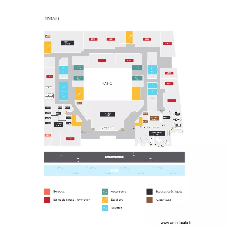 Paris N2 PGE PGE Aur&eacute;lie. Plan de 