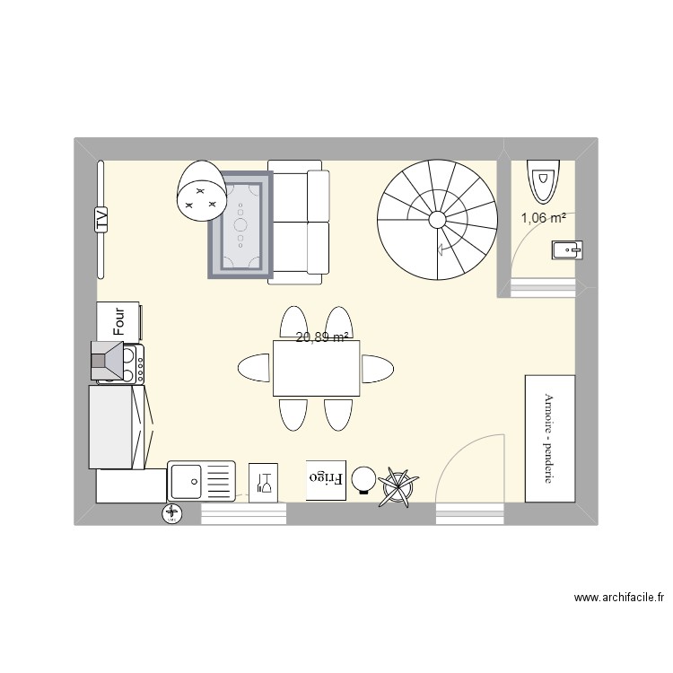 uuil. Plan de 0 pièce et 0 m2