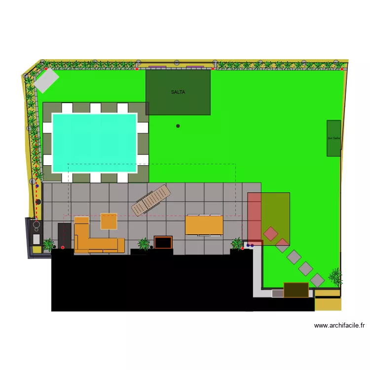 Laghetto cristal. Plan de 