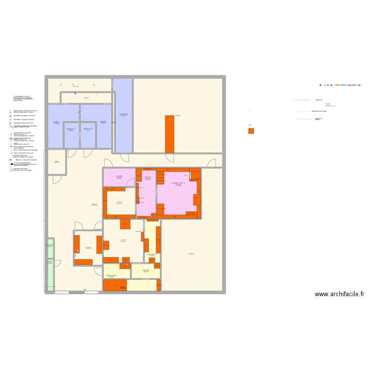 PoitierV1. Plan de 24 pièces et 452 m2