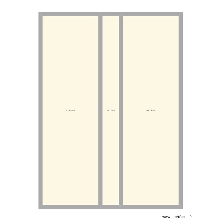 maison chris peinture. Plan de 3 pièces et 124 m2