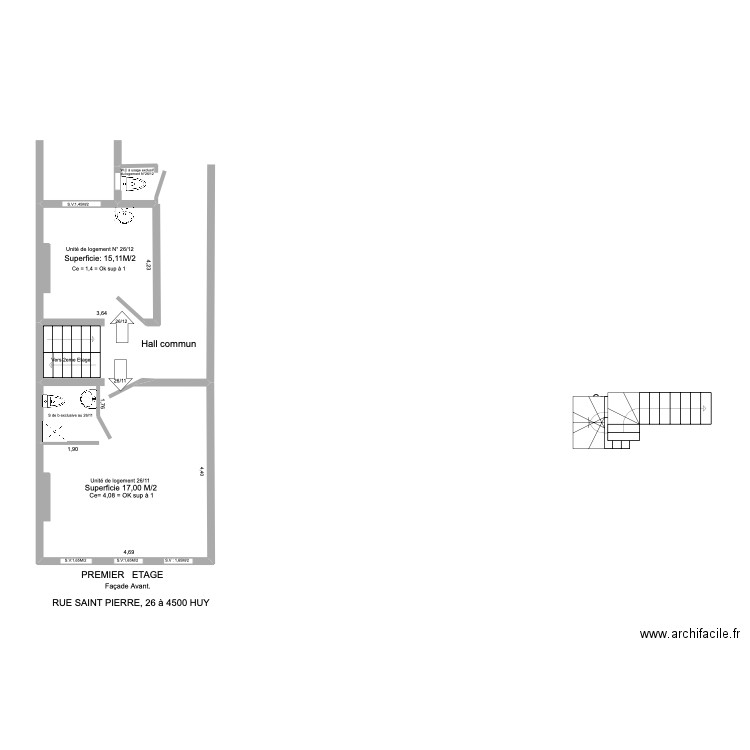 st pierre26 huy. Plan de 0 pièce et 0 m2