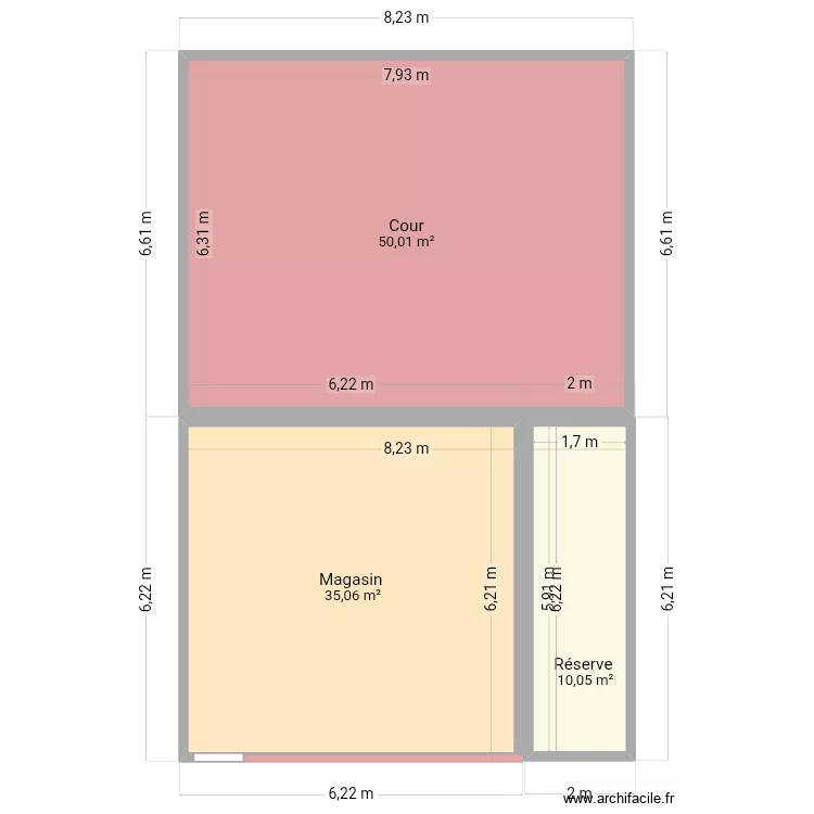 Ccf. Plan de 3  et 95 m²