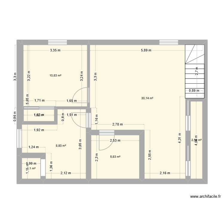 Sous-sol. Plan de 0 pièce et 0 m2