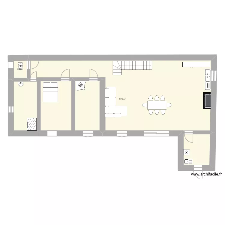 RDC bernac dessus. Plan de 2 et 119 m² RDC bernac dessus. Plan de 2 et 119 m²