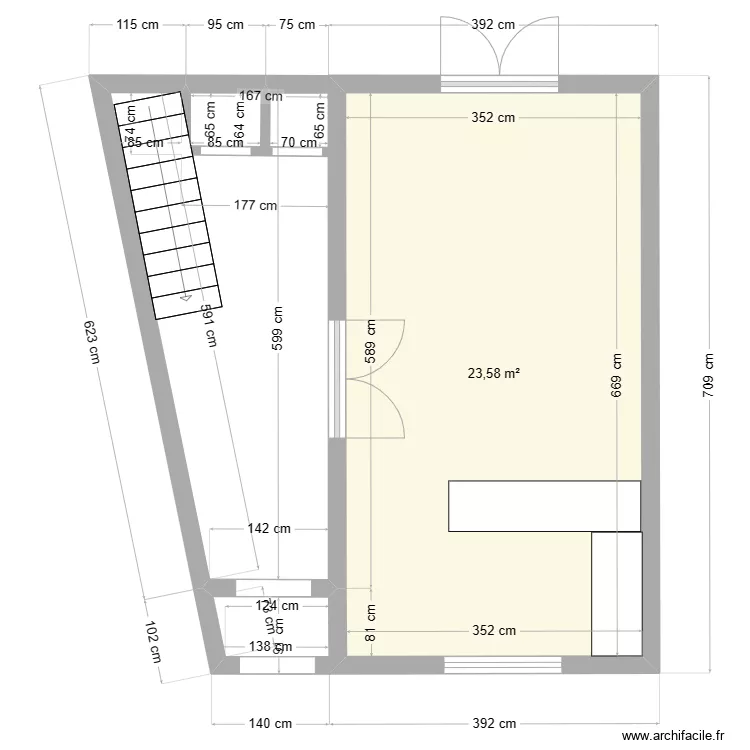 pont moulin rdc. Plan de 