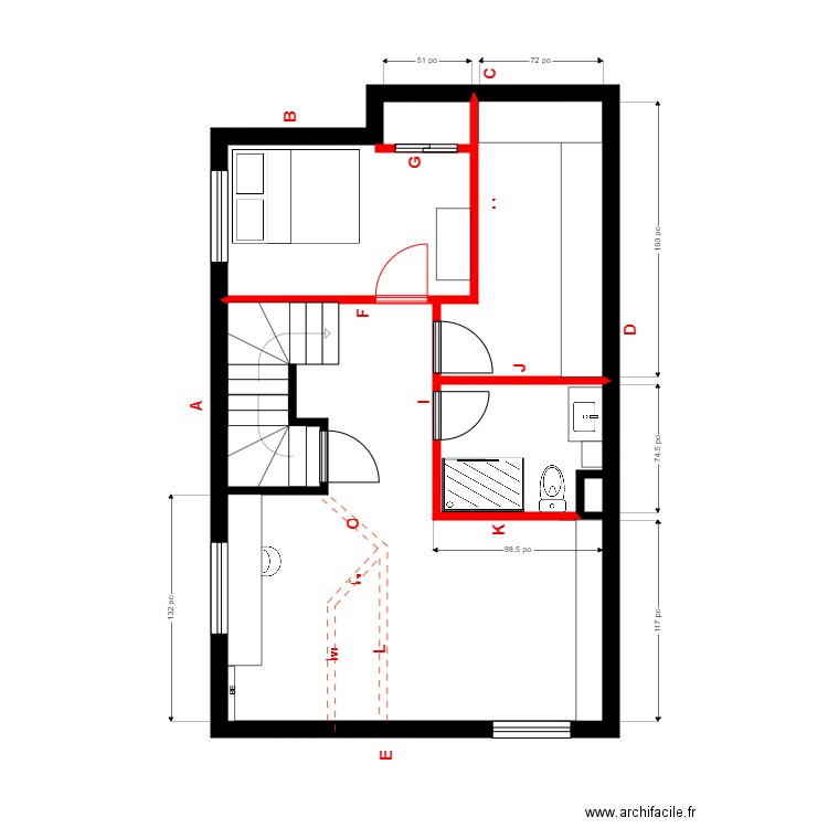 houle 4. Plan de 0 pièce et 0 m2
