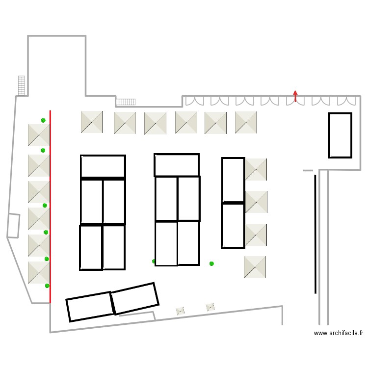 marcher de noel. Plan de 0 pièce et 0 m2
