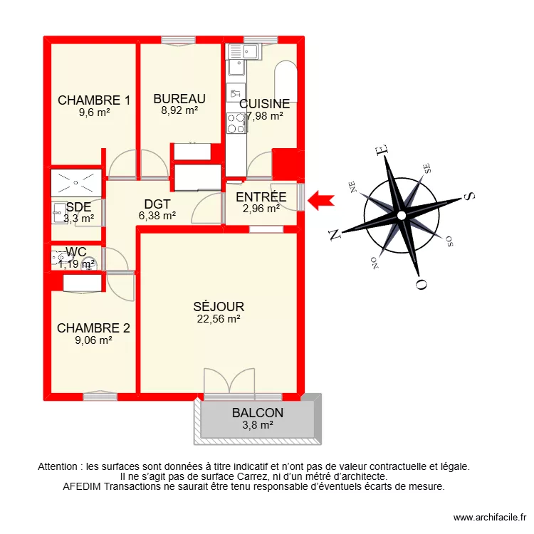 BI 37466. Plan de 14  et 100 m²
