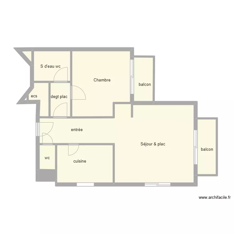 57 Cambronne Paris 15e. Plan de 