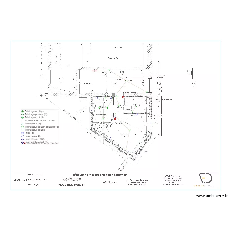 Plan Electrique Bruley. Plan de Plan Electrique Bruley. Plan de