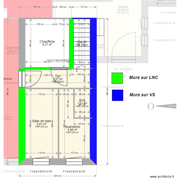 ML24003098 . Plan de 25 pièces et 186 m2