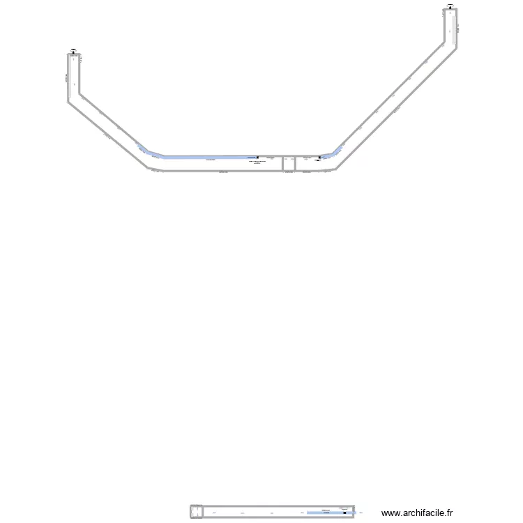 barrage pas du riot - galerie de drainage. Plan de 