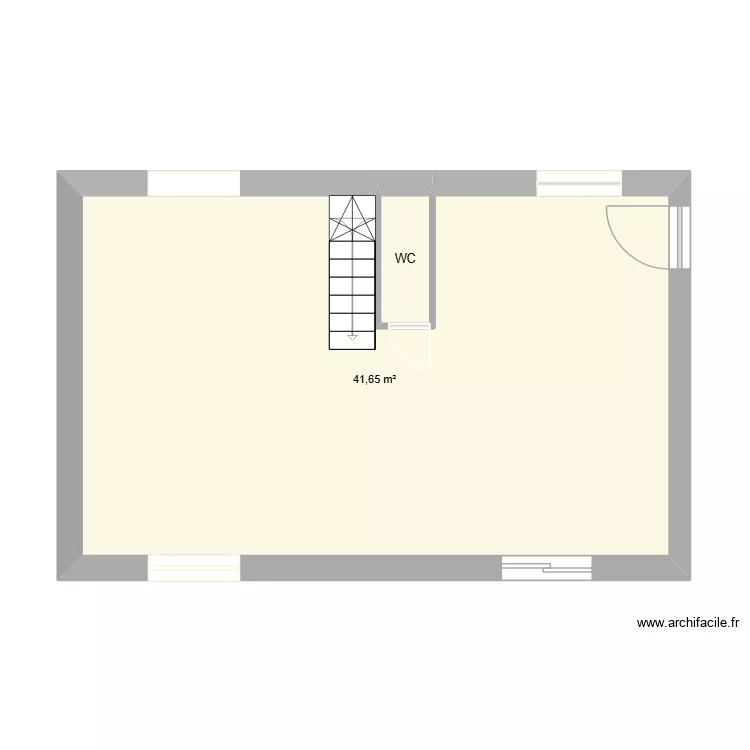 260614 RDC. Plan de 2  et 43 m²