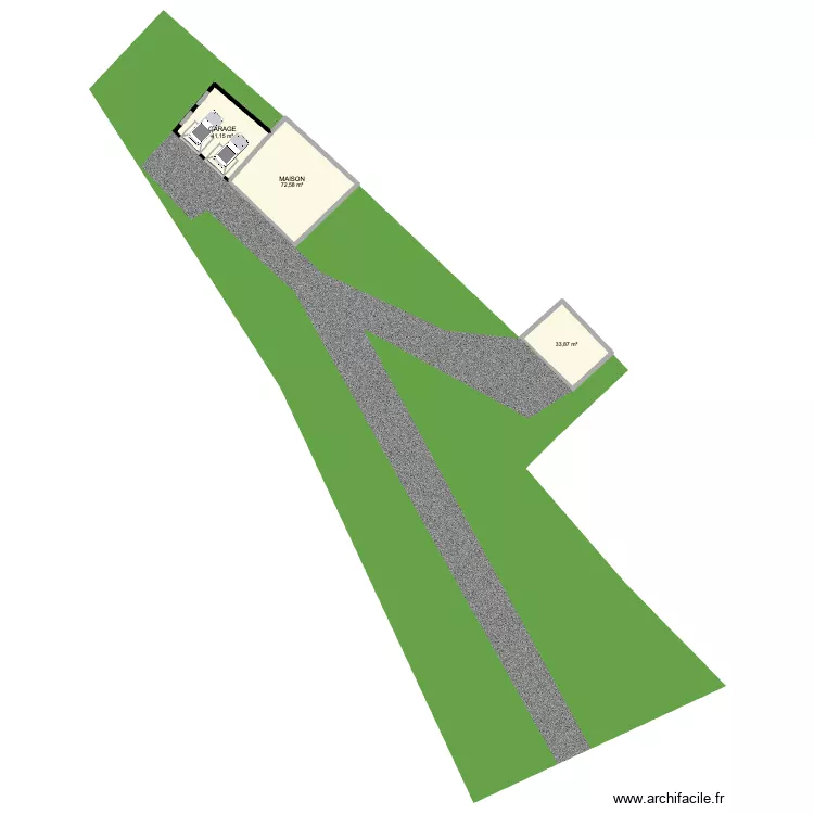 PLAN CADASTRAL TOURAILLE. Plan de 3  et 148 m²